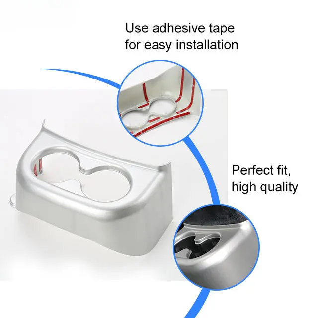 For 2011-2018 Jeep Wrangler JK Rear Water Cup Holder Panel Cover Trim - Image 5