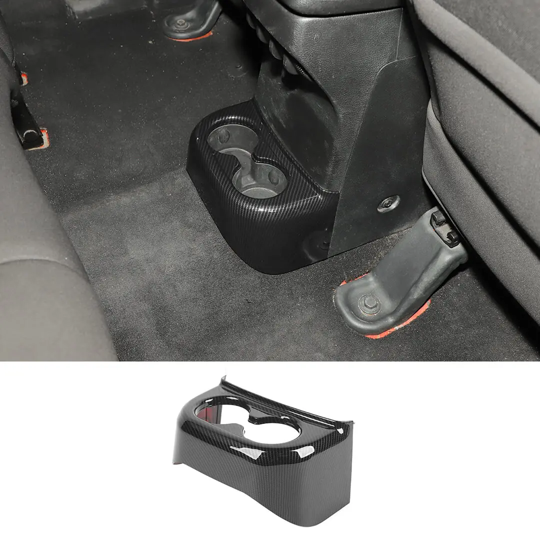 For 2011-2018 Jeep Wrangler JK Rear Water Cup Holder Panel Cover Trim - Image 6