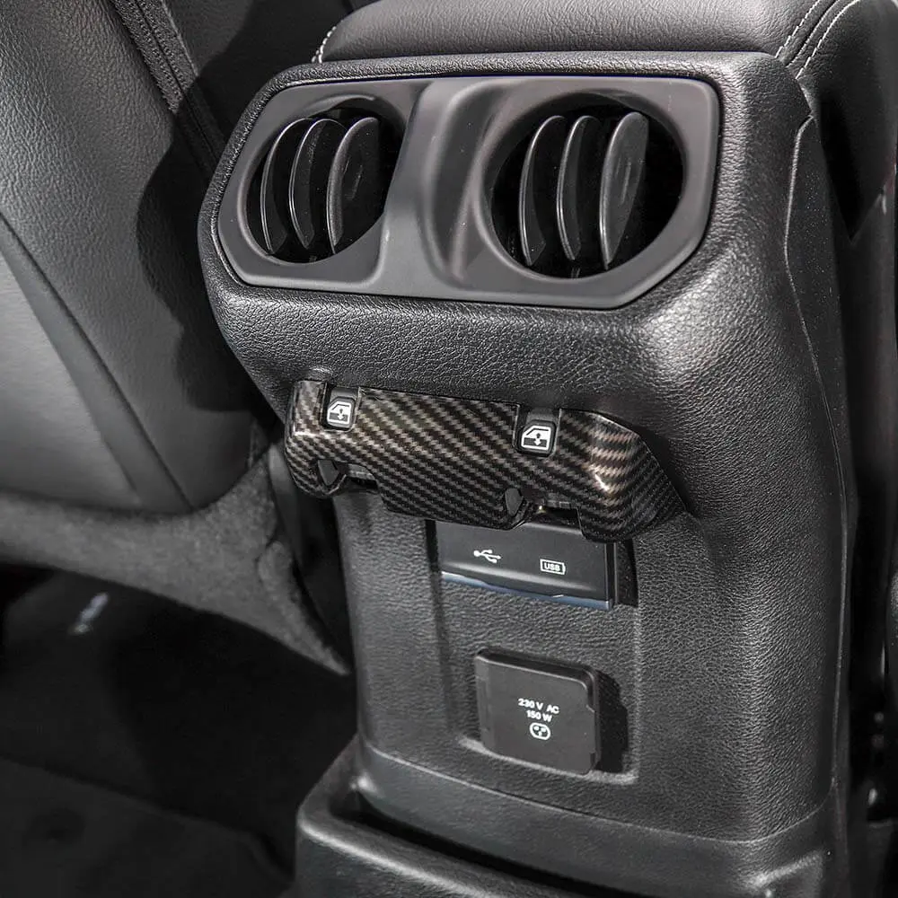 For 2018+ Jeep Wrangler JL JLU & Gladiator JT Rear Window Lift Switch Panel Cover Trim - Image 5