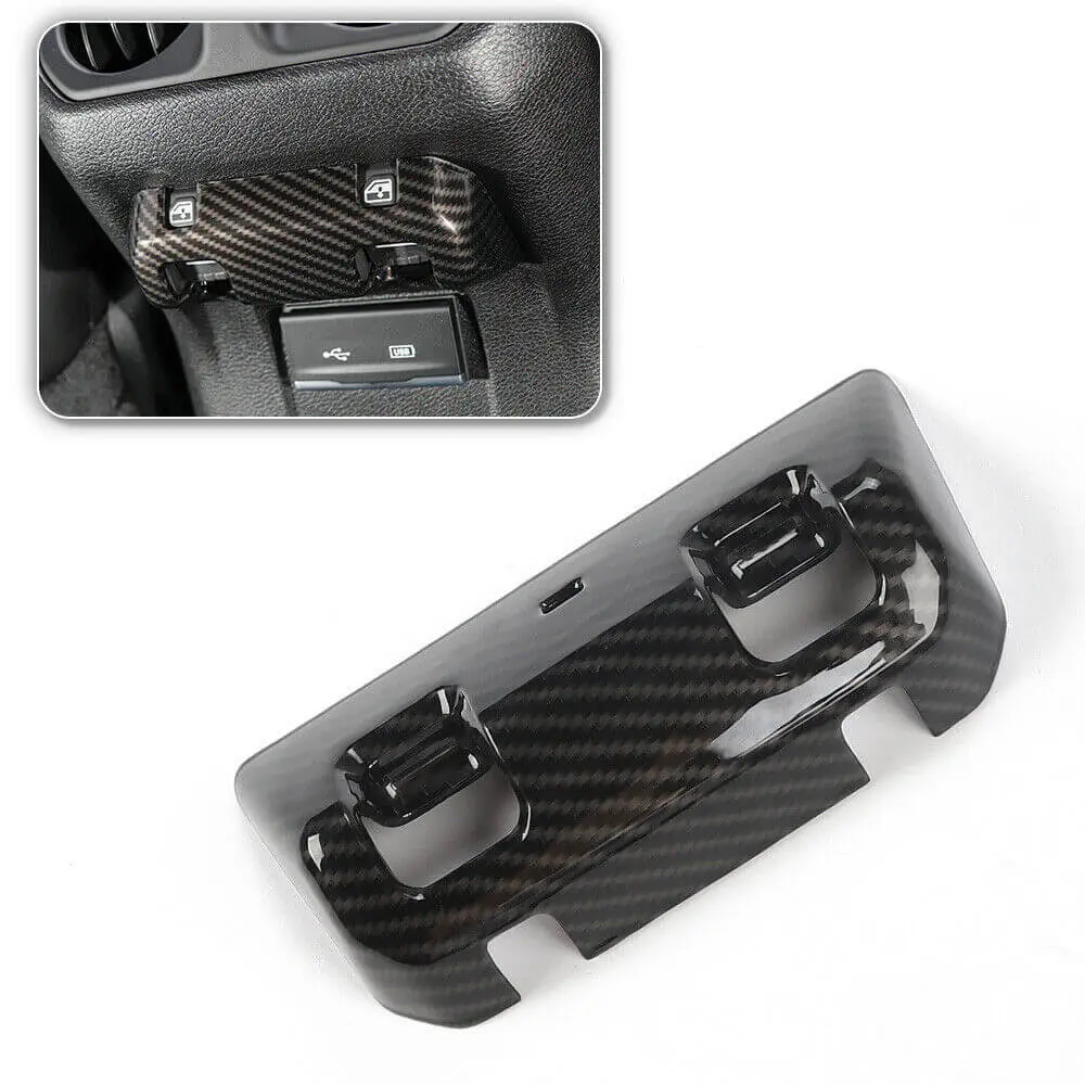 For 2018+ Jeep Wrangler JL JLU & Gladiator JT Rear Window Lift Switch Panel Cover Trim - Image 7