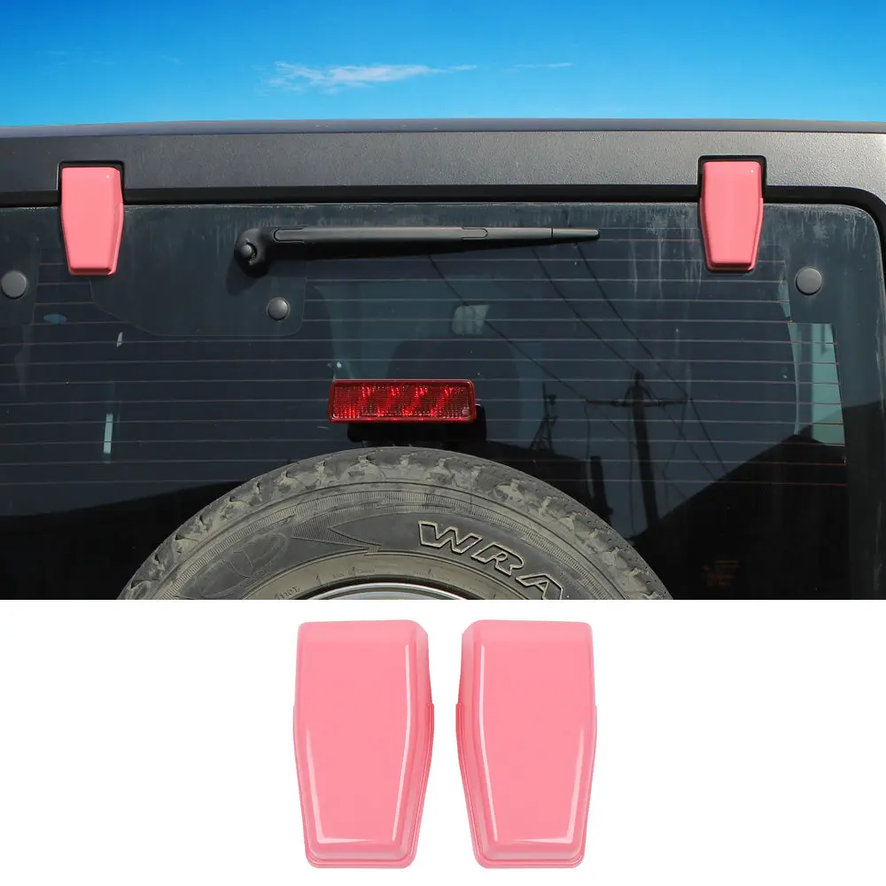For 2007-2018 Jeep Wrangler JK JKU Rear Window Liftgate Glass Hinge Cover Trim - Image 11