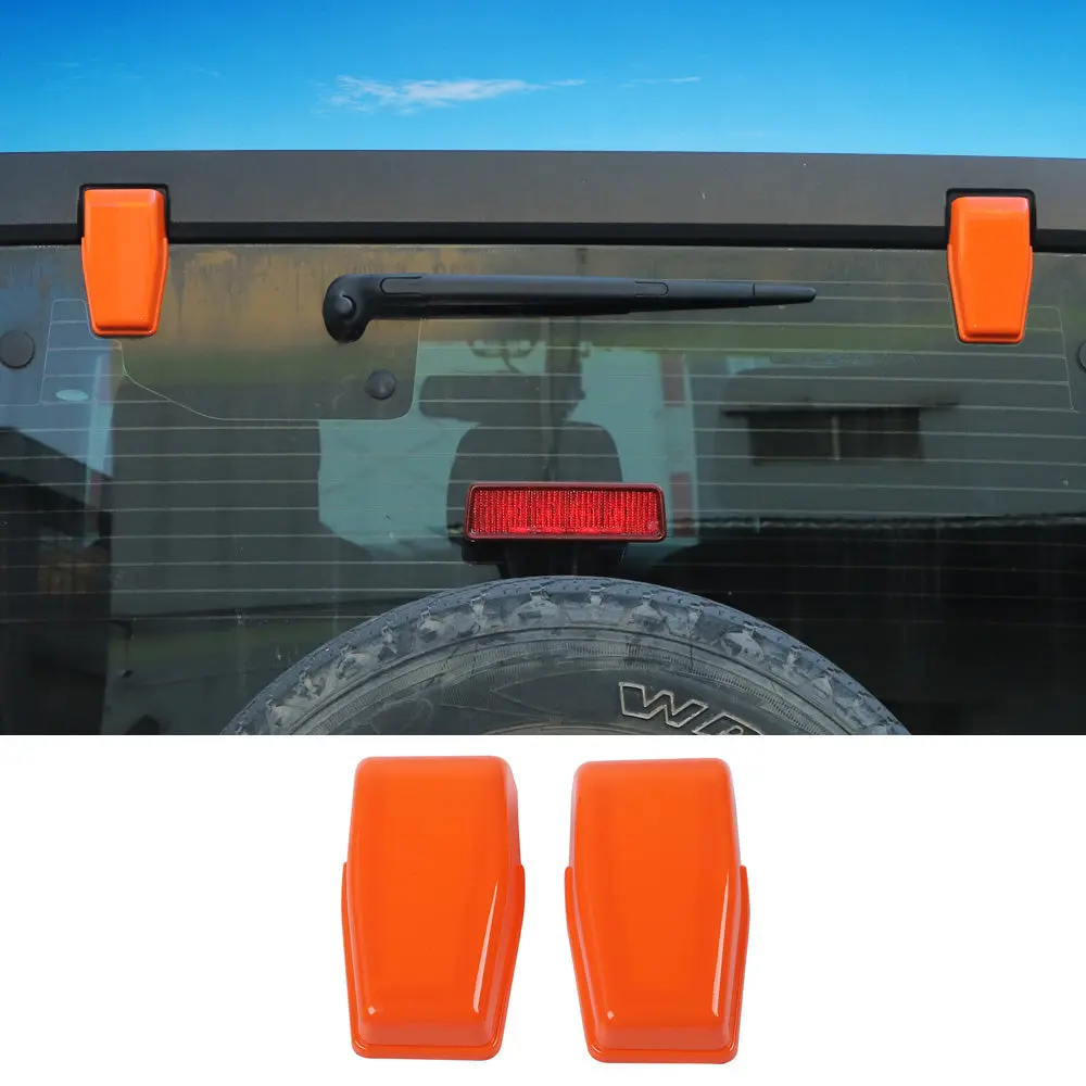 For 2007-2018 Jeep Wrangler JK JKU Rear Window Liftgate Glass Hinge Cover Trim - Image 12