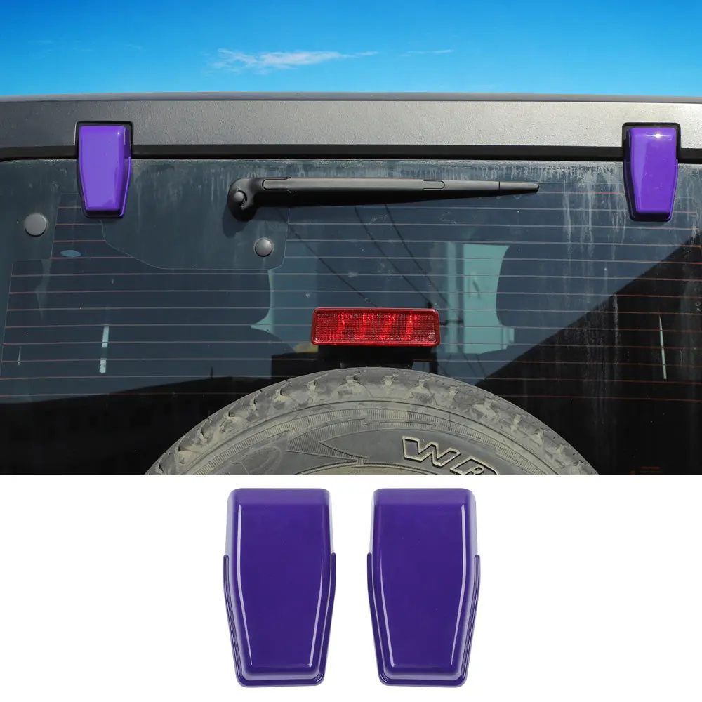For 2007-2018 Jeep Wrangler JK JKU Rear Window Liftgate Glass Hinge Cover Trim - Image 13