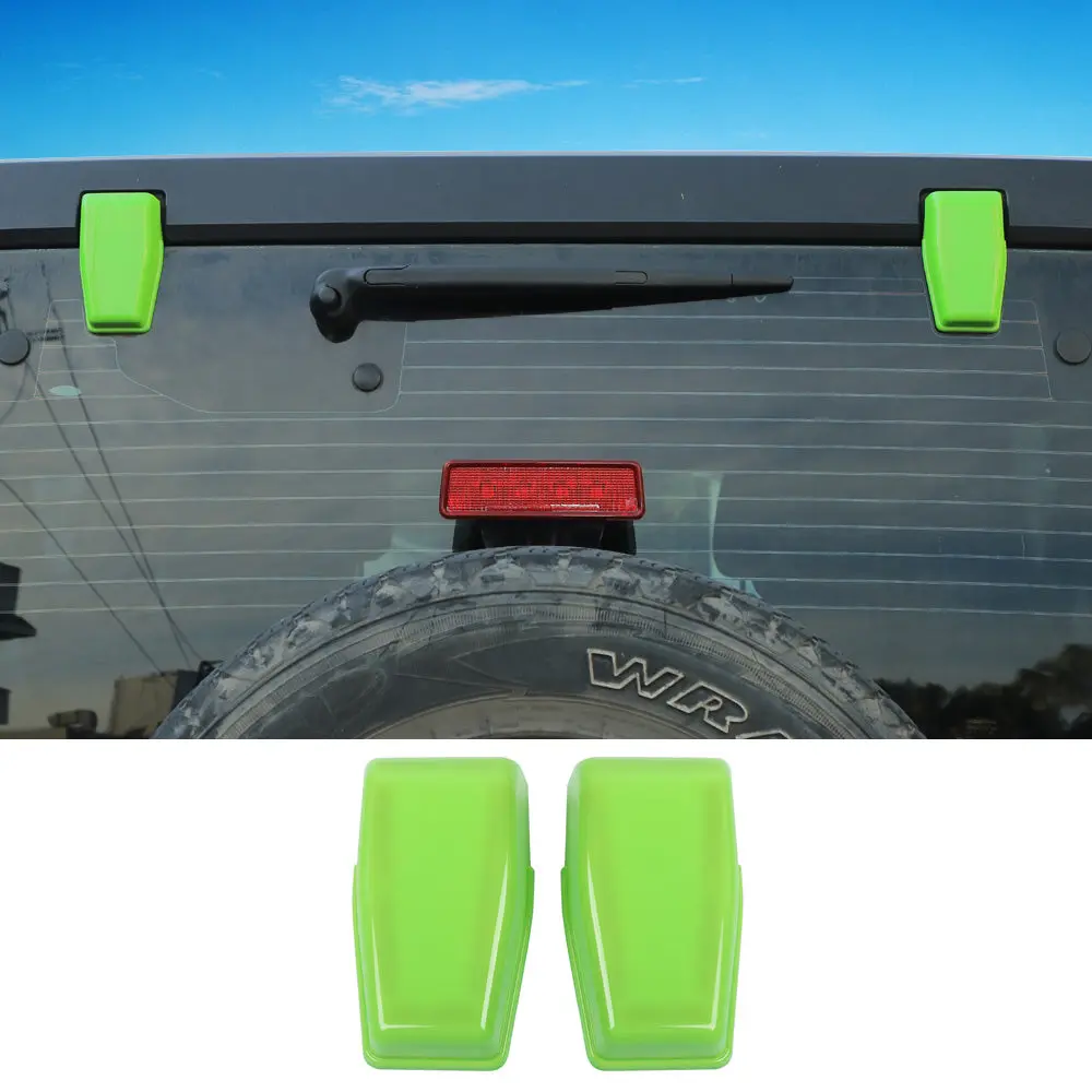 For 2007-2018 Jeep Wrangler JK JKU Rear Window Liftgate Glass Hinge Cover Trim - Image 14