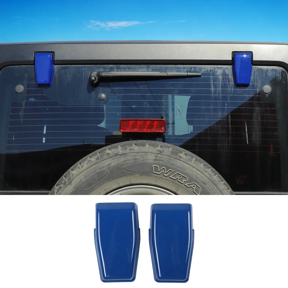 For 2007-2018 Jeep Wrangler JK JKU Rear Window Liftgate Glass Hinge Cover Trim - Image 15