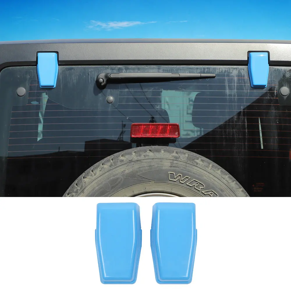 For 2007-2018 Jeep Wrangler JK JKU Rear Window Liftgate Glass Hinge Cover Trim - Image 16