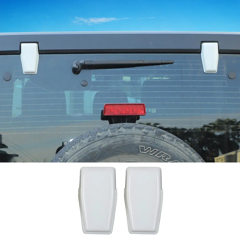 For 2007-2018 Jeep Wrangler JK JKU Rear Window Liftgate Glass Hinge Cover Trim - Image 18