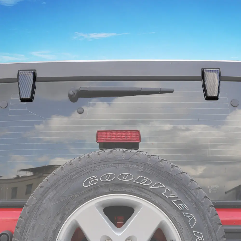 For 2007-2018 Jeep Wrangler JK JKU Rear Window Liftgate Glass Hinge Cover Trim - Image 4