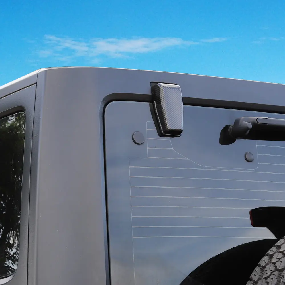 For 2007-2018 Jeep Wrangler JK JKU Rear Window Liftgate Glass Hinge Cover Trim - Image 7