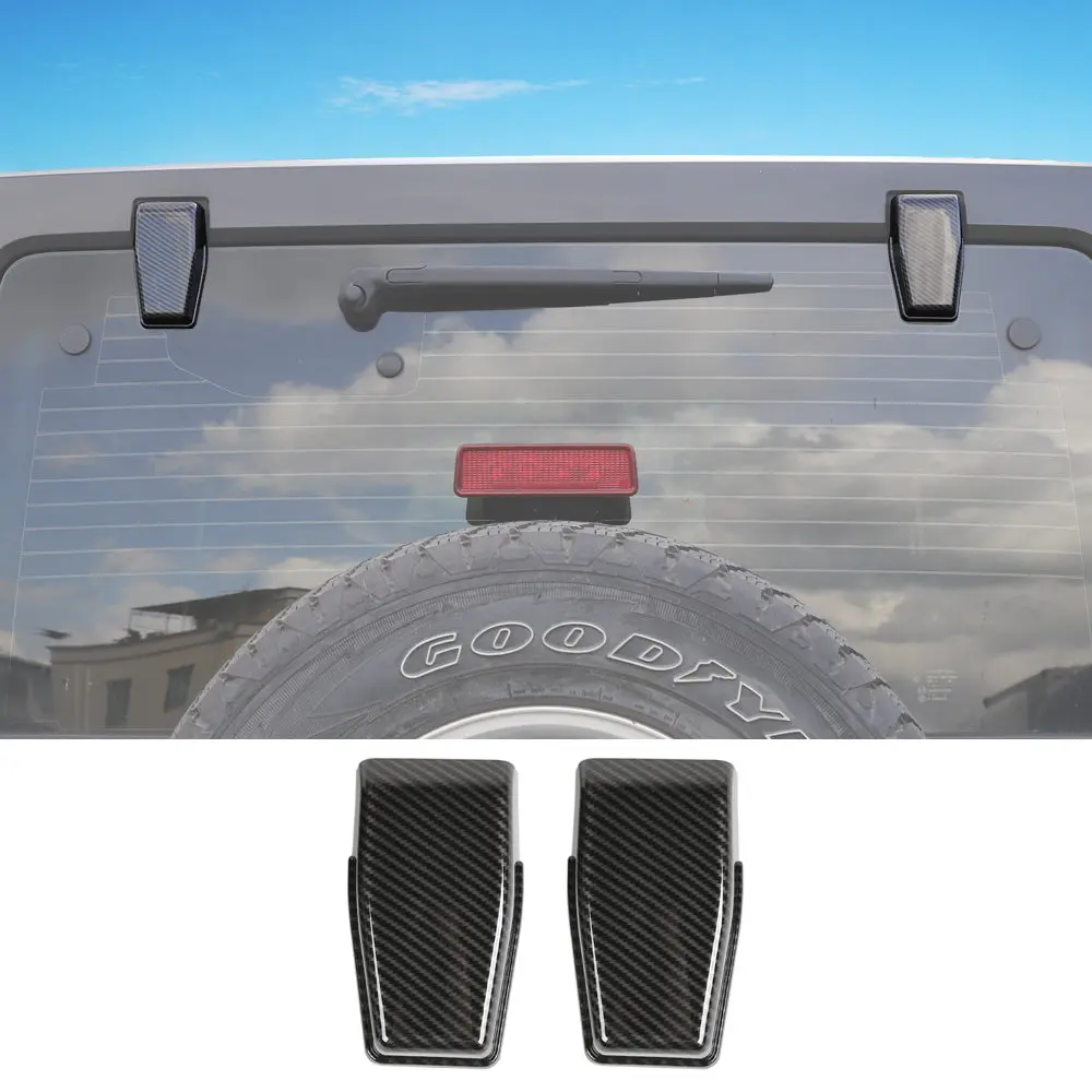 For 2007-2018 Jeep Wrangler JK JKU Rear Window Liftgate Glass Hinge Cover Trim - Image 8