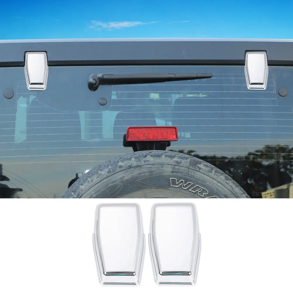 For 2007-2018 Jeep Wrangler JK JKU Rear Window Liftgate Glass Hinge Cover Trim - Image 9