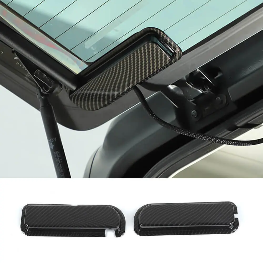 For 2018+ Jeep Wrangler JL JLU Rear Windshield Harness Protective Cover Trim 2pcs