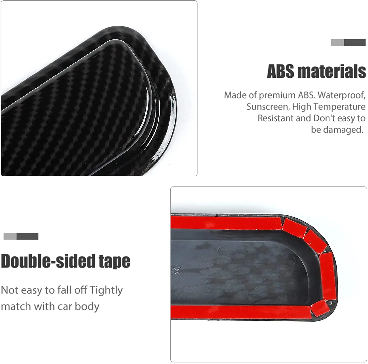 For 2018+ Jeep Wrangler JL JLU Rear Windshield Harness Protective Cover Trim 2pcs - Image 5