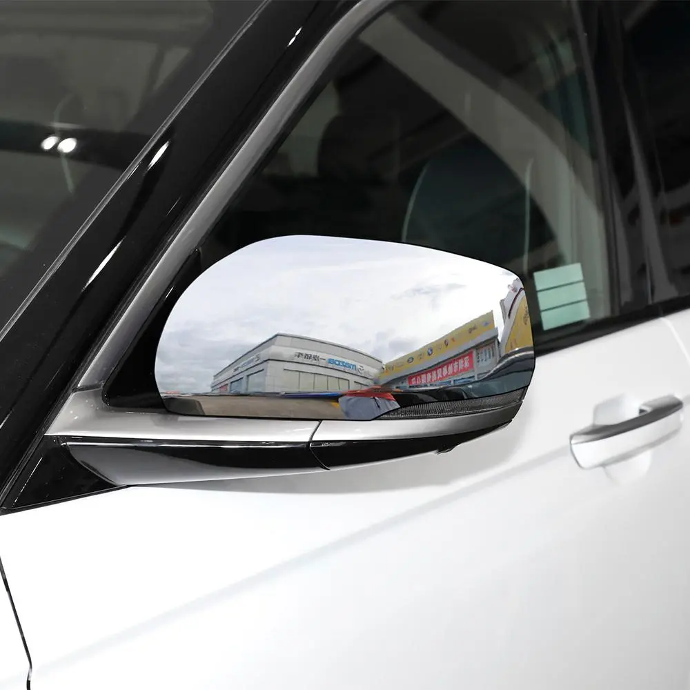 For 2021+ Jeep Grand Cherokee L Rearview Mirror Cover Cap Trim - Image 3