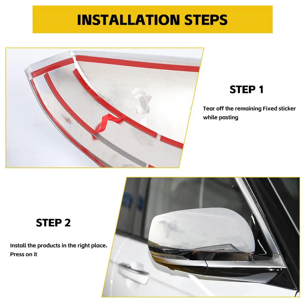 For 2021+ Jeep Grand Cherokee L Rearview Mirror Cover Cap Trim - Image 5