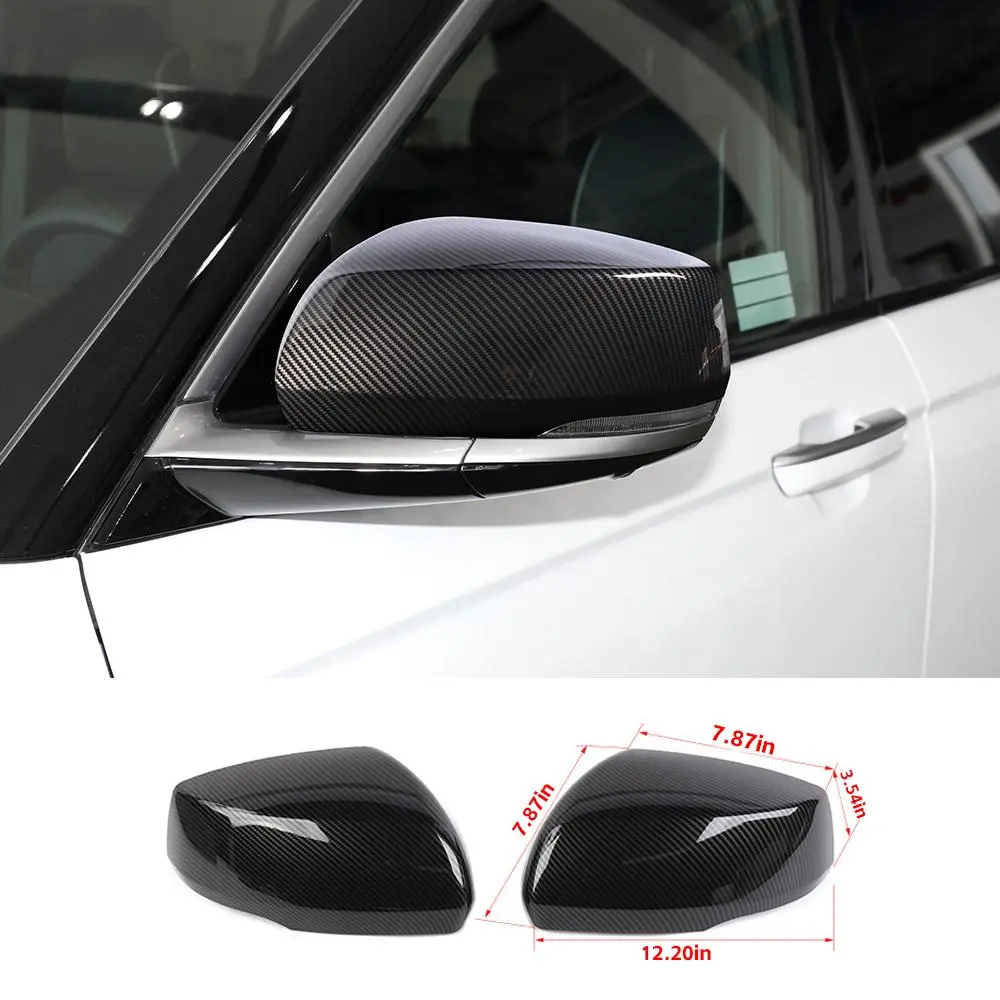 For 2021+ Jeep Grand Cherokee L Rearview Mirror Cover Cap Trim - Image 9