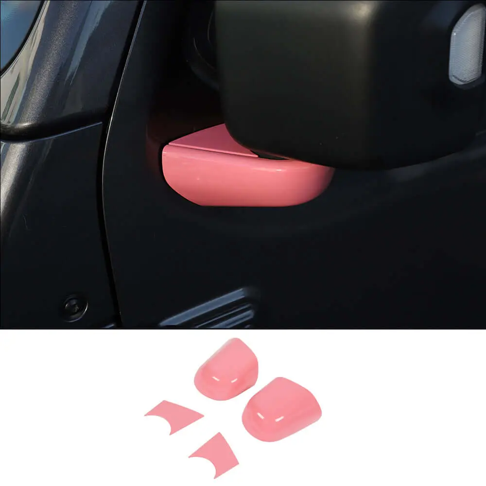 For 2018+ Jeep Wrangler JL JLU & Gladiator JT 4pcs Rearview Side Mirrors Base Cover Trim - Image 9
