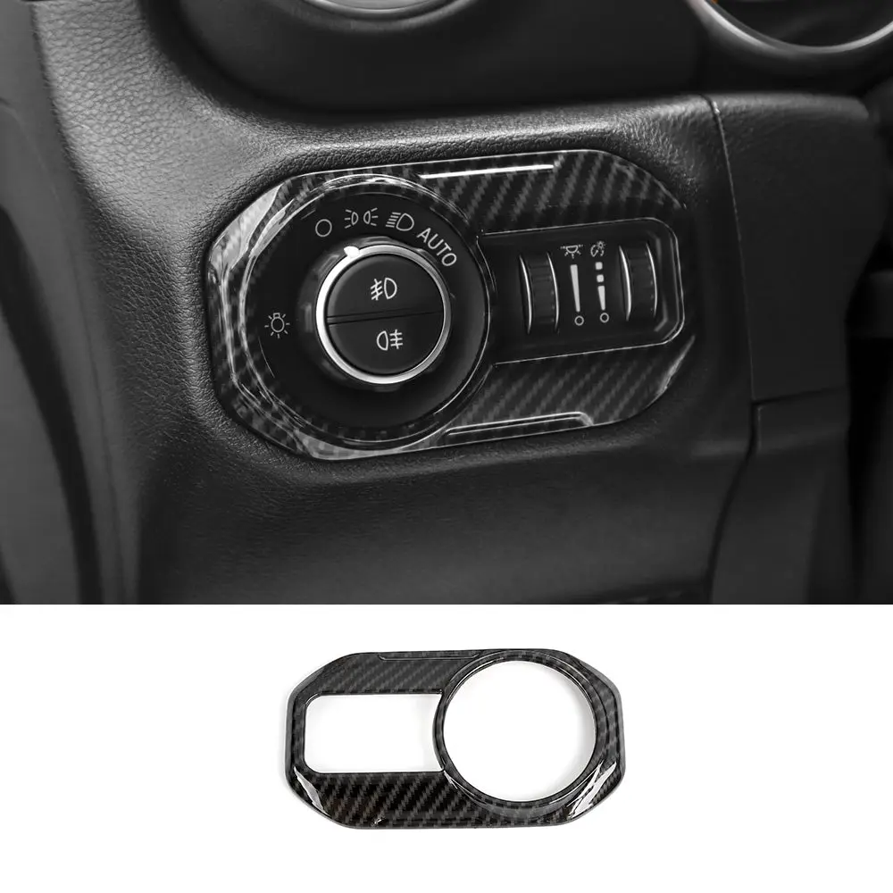 For 2018-2023 Jeep Wrangler JL JLU Interior Cover Trim Full Set Available Separately Carbon Fiber - Image 11