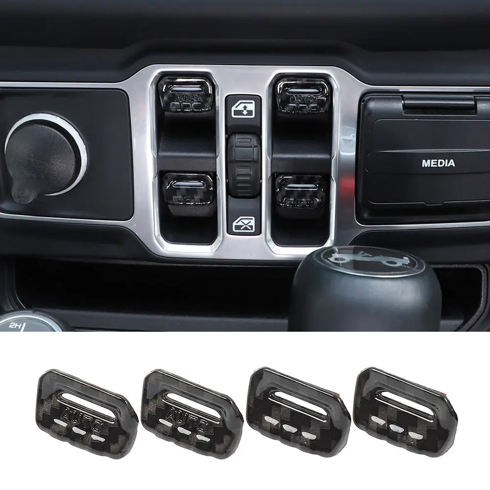For 2018-2023 Jeep Wrangler JL JLU Interior Cover Trim Full Set Available Separately Carbon Fiber - Image 12