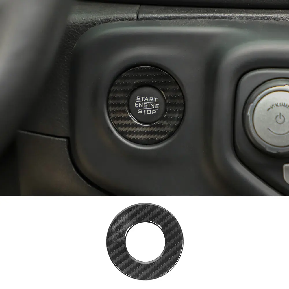 For 2018-2023 Jeep Wrangler JL JLU Interior Cover Trim Full Set Available Separately Carbon Fiber - Image 14