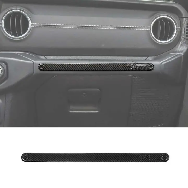 For 2018-2023 Jeep Wrangler JL JLU Interior Cover Trim Full Set Available Separately Carbon Fiber - Image 16