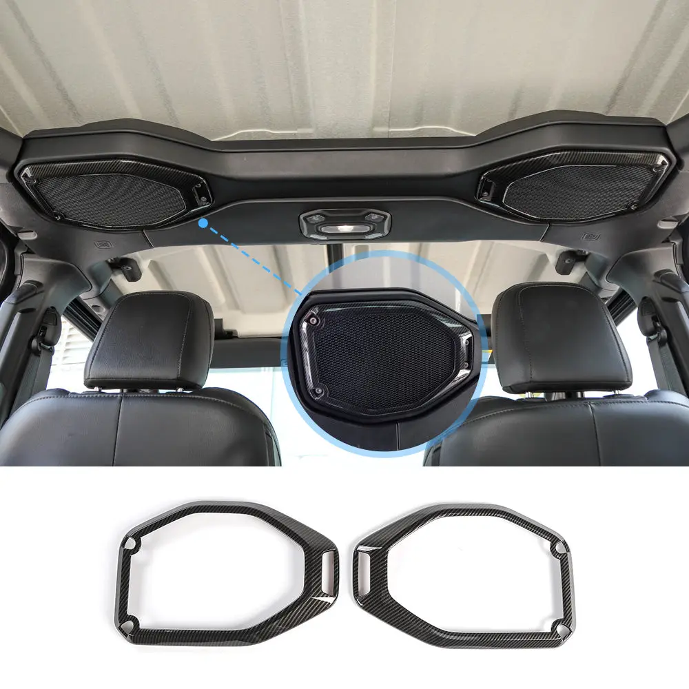 For 2018-2023 Jeep Wrangler JL JLU Interior Cover Trim Full Set Available Separately Carbon Fiber - Image 18