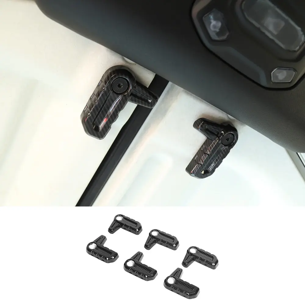 For 2018-2023 Jeep Wrangler JL JLU Interior Cover Trim Full Set Available Separately Carbon Fiber - Image 19