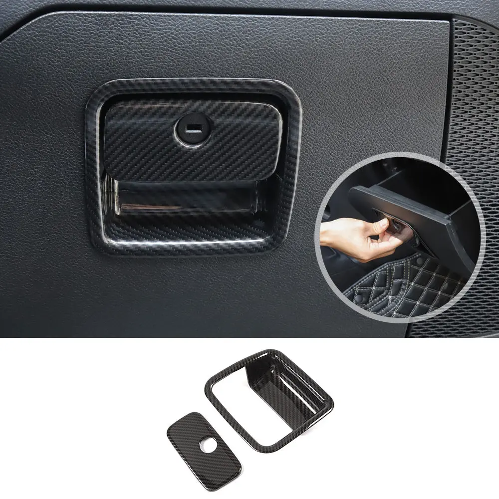For 2018-2023 Jeep Wrangler JL JLU Interior Cover Trim Full Set Available Separately Carbon Fiber - Image 24