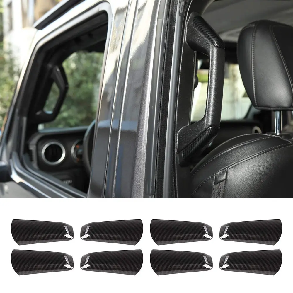 For 2018-2023 Jeep Wrangler JL JLU Interior Cover Trim Full Set Available Separately Carbon Fiber - Image 25