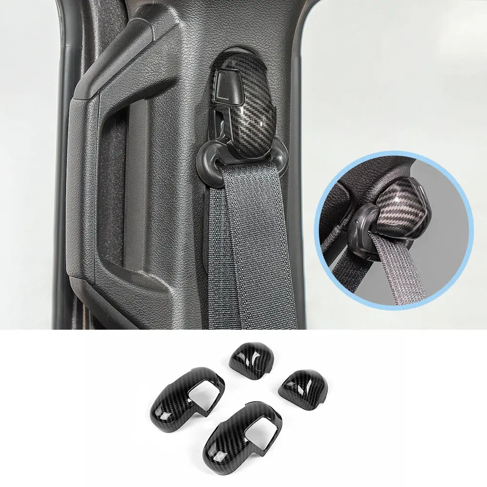 For 2018-2023 Jeep Wrangler JL JLU Interior Cover Trim Full Set Available Separately Carbon Fiber - Image 27