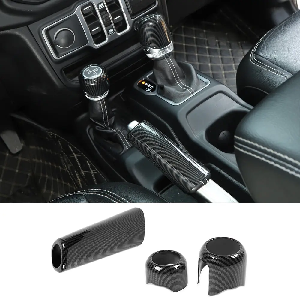 For 2018-2023 Jeep Wrangler JL JLU Interior Cover Trim Full Set Available Separately Carbon Fiber - Image 33
