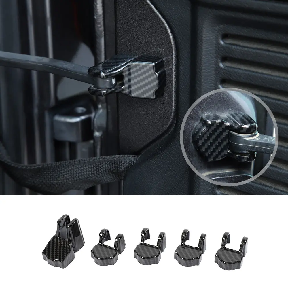 For 2018-2023 Jeep Wrangler JL JLU Interior Cover Trim Full Set Available Separately Carbon Fiber - Image 34