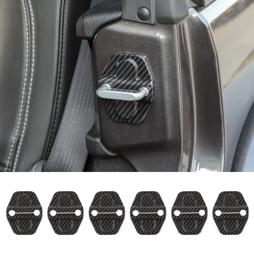 For 2018-2023 Jeep Wrangler JL JLU Interior Cover Trim Full Set Available Separately Carbon Fiber - Image 36