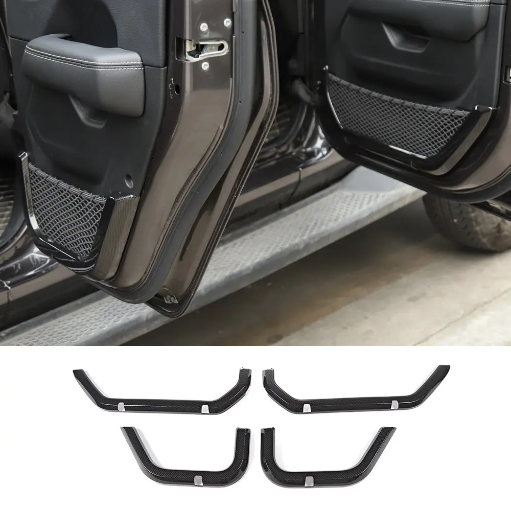For 2018-2023 Jeep Wrangler JL JLU Interior Cover Trim Full Set Available Separately Carbon Fiber - Image 38