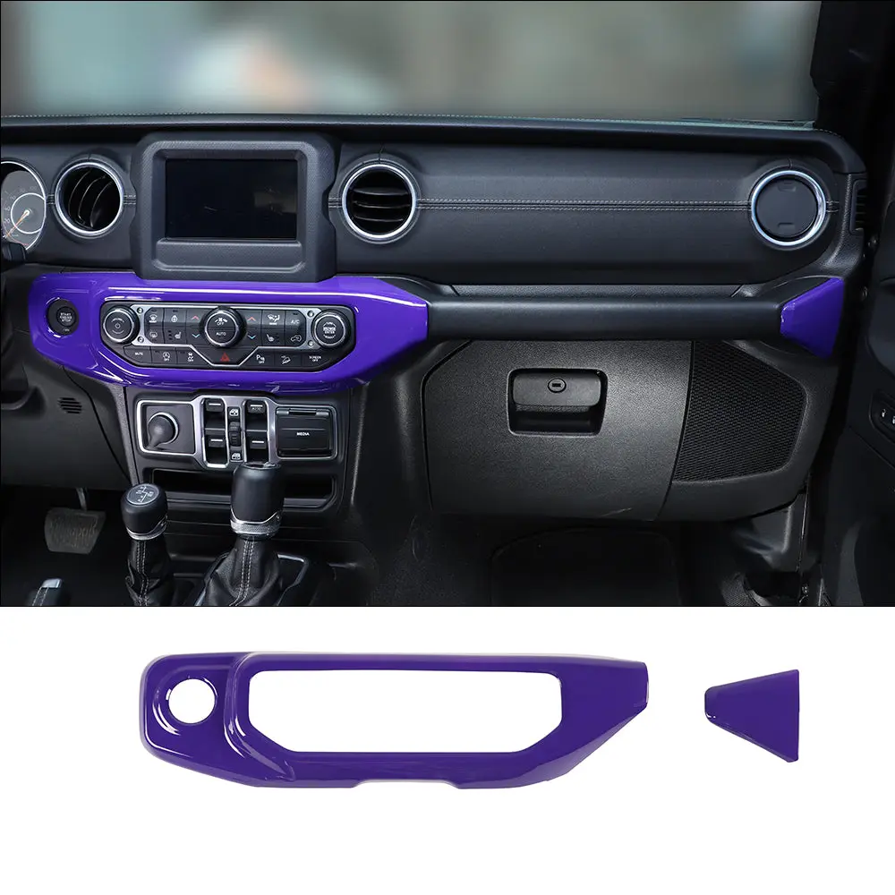 For 2018-2023 Jeep Wrangler JL JLU Interior Cover Trim Full Set Available Separately Purple - Image 10