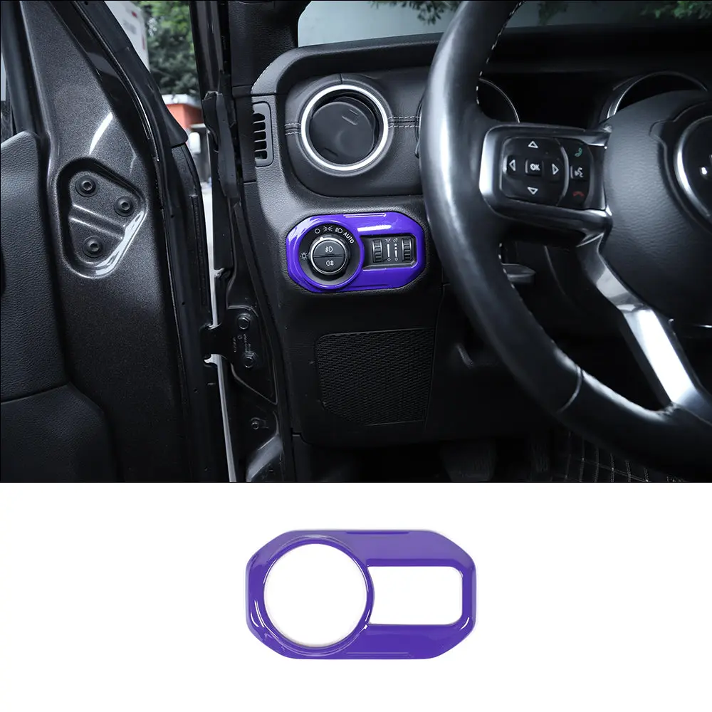 For 2018-2023 Jeep Wrangler JL JLU Interior Cover Trim Full Set Available Separately Purple - Image 12