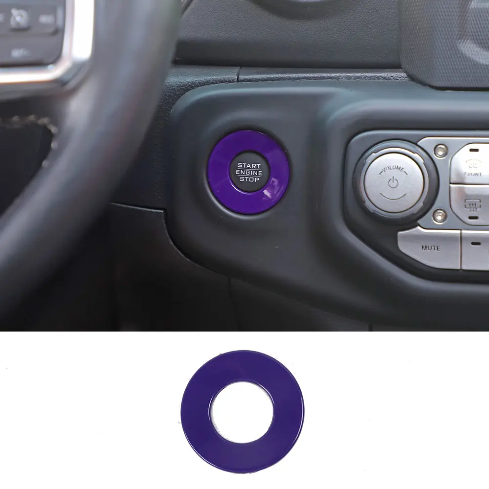 For 2018-2023 Jeep Wrangler JL JLU Interior Cover Trim Full Set Available Separately Purple - Image 15