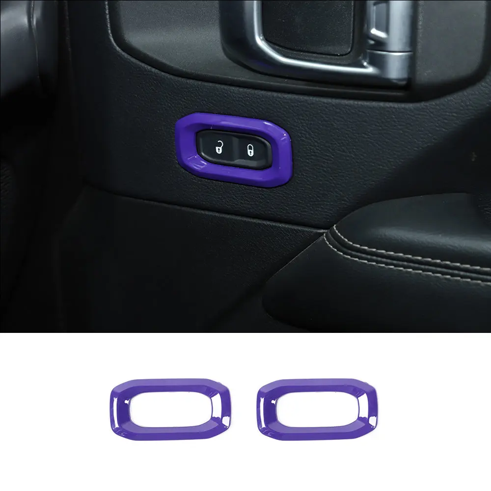 For 2018-2023 Jeep Wrangler JL JLU Interior Cover Trim Full Set Available Separately Purple - Image 35