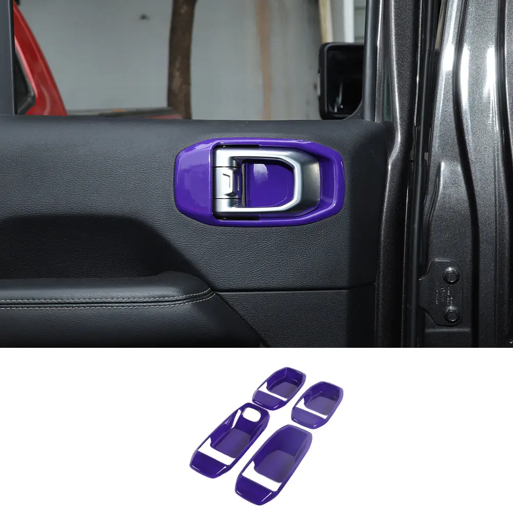 For 2018-2023 Jeep Wrangler JL JLU Interior Cover Trim Full Set Available Separately Purple - Image 37