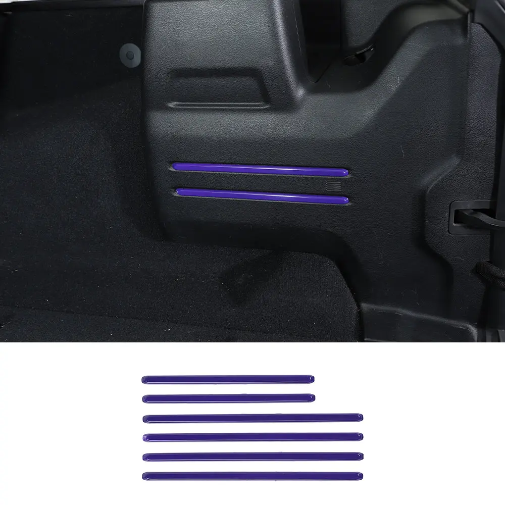 For 2018-2023 Jeep Wrangler JL JLU Interior Cover Trim Full Set Available Separately Purple - Image 40