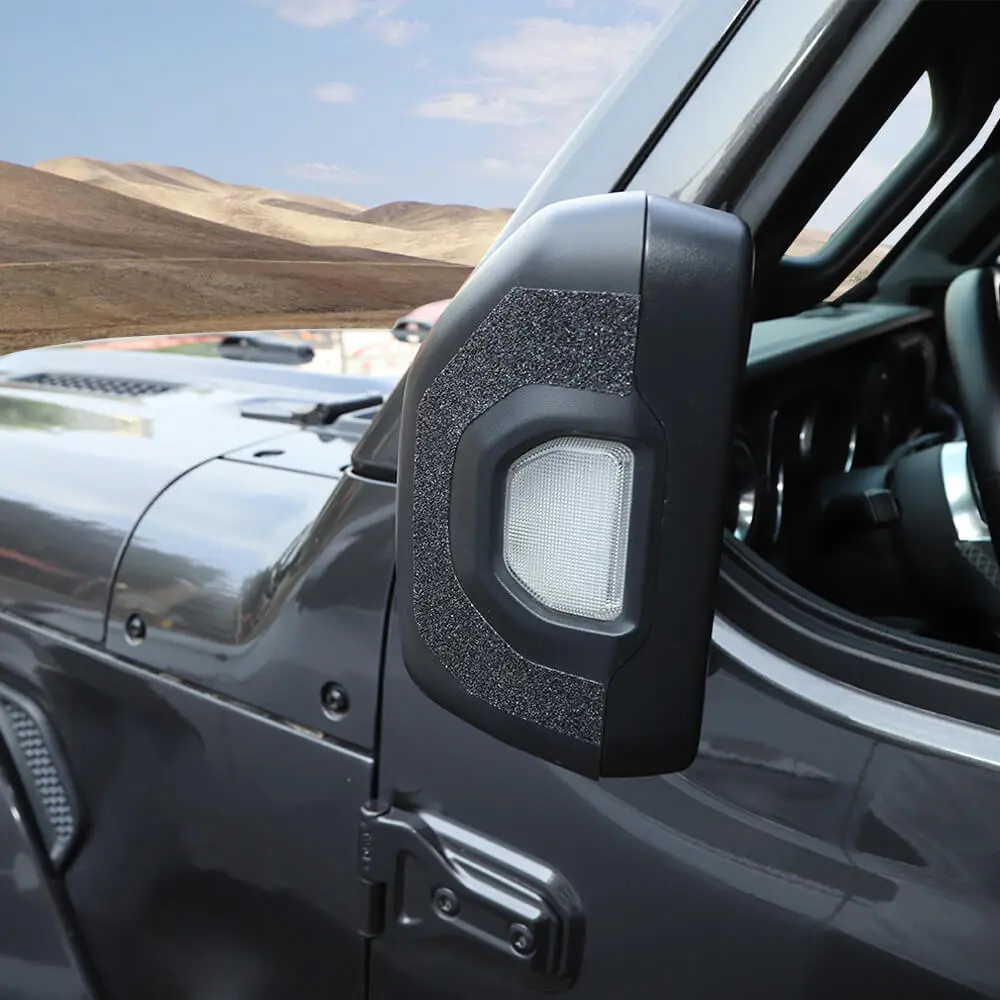 For 2018+ Jeep Wrangler JL & Gladiator JT Reverse Mirror Frame Anti-erase Protective Sticker Trim - Image 3