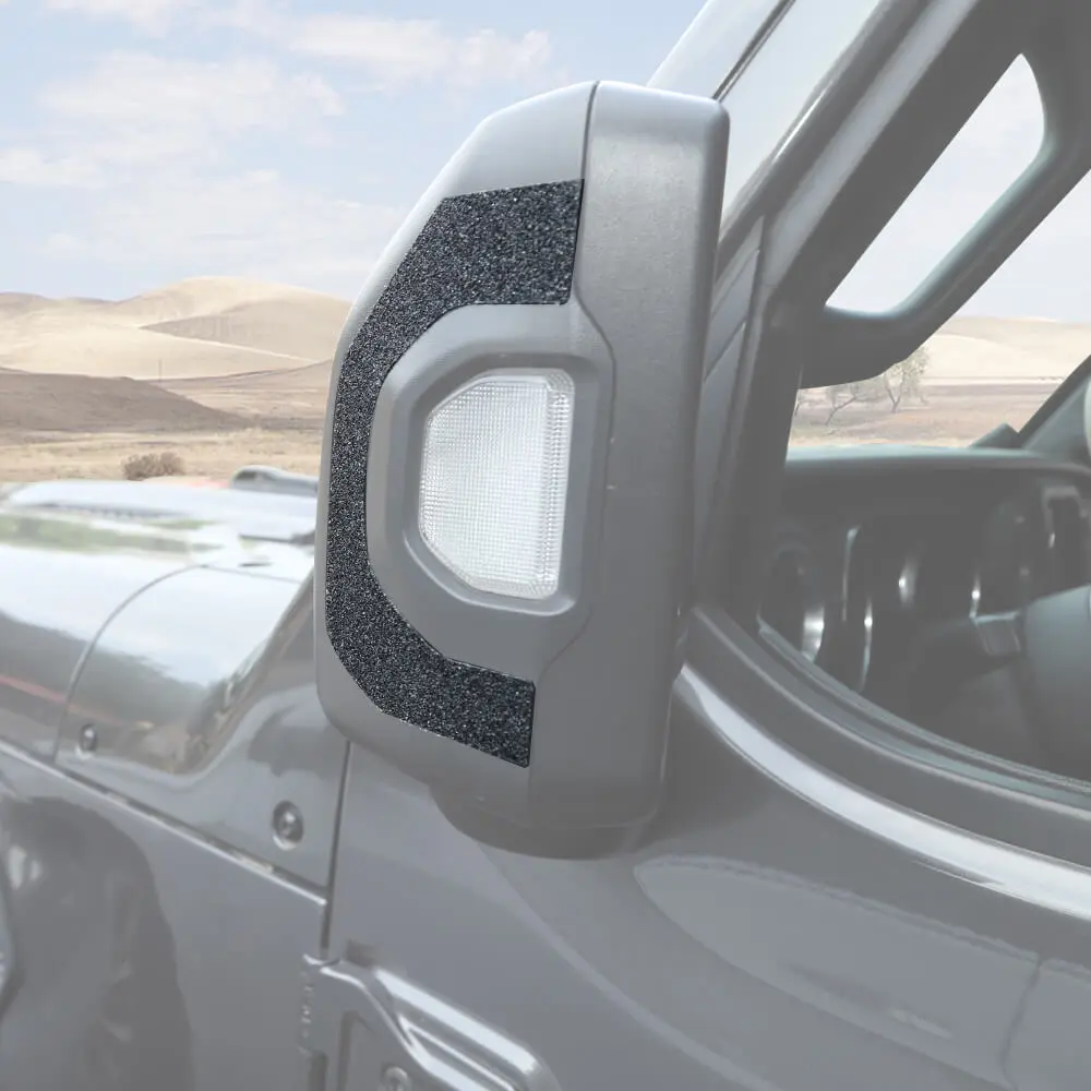 For 2018+ Jeep Wrangler JL & Gladiator JT Reverse Mirror Frame Anti-erase Protective Sticker Trim - Image 5