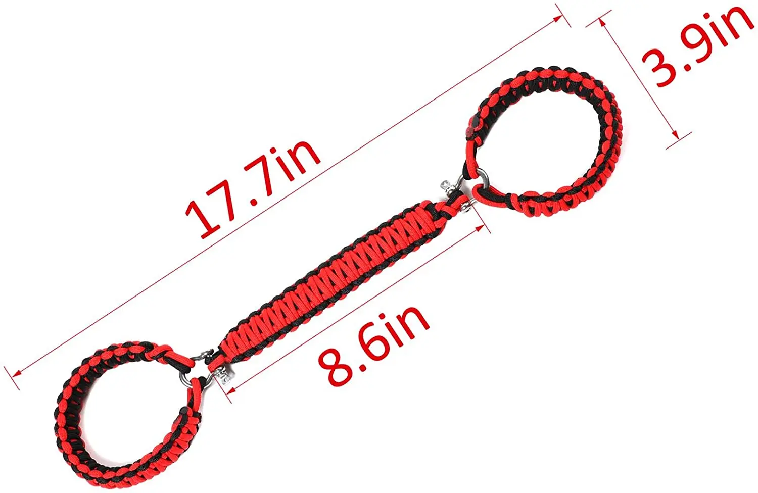 For 2007-2023 Jeep Wrangler JK JKU JL JLU JT Roll Bar Grab Handles Paracord Grip Handle – For Bare Roll Bar Only (Not for Roll Bar Covers) - Image 6