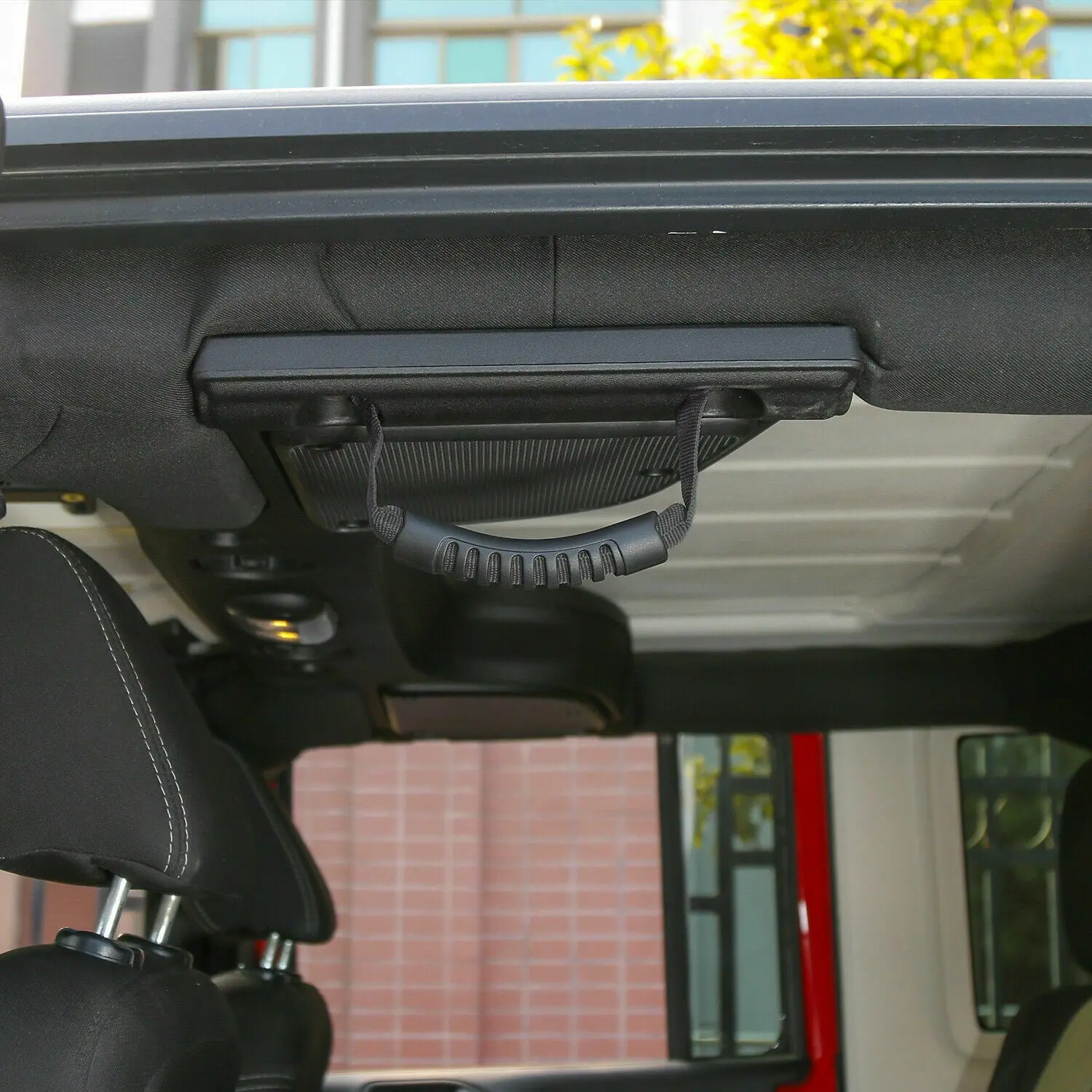 For 2007-2018 Jeep Wrangler JK JKU Roll Bar Grab Handles Grip Handle - Image 2