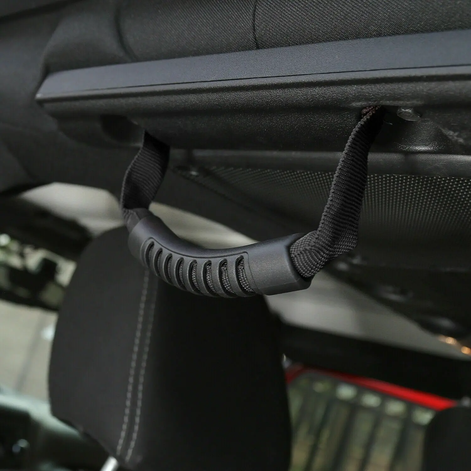 For 2007-2018 Jeep Wrangler JK JKU Roll Bar Grab Handles Grip Handle - Image 4