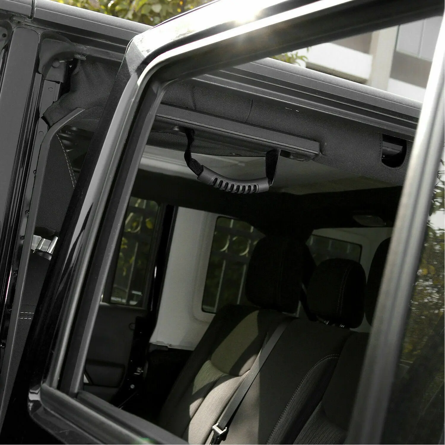 For 2007-2018 Jeep Wrangler JK JKU Roll Bar Grab Handles Grip Handle - Image 5