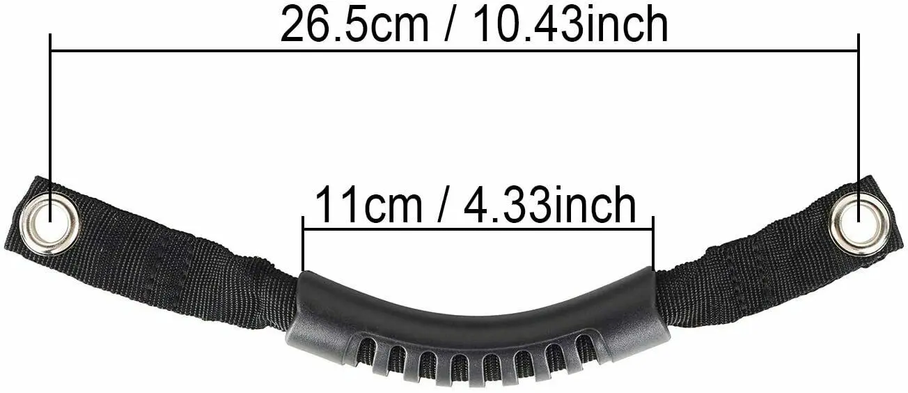 For 2007-2018 Jeep Wrangler JK JKU Roll Bar Grab Handles Grip Handle - Image 6