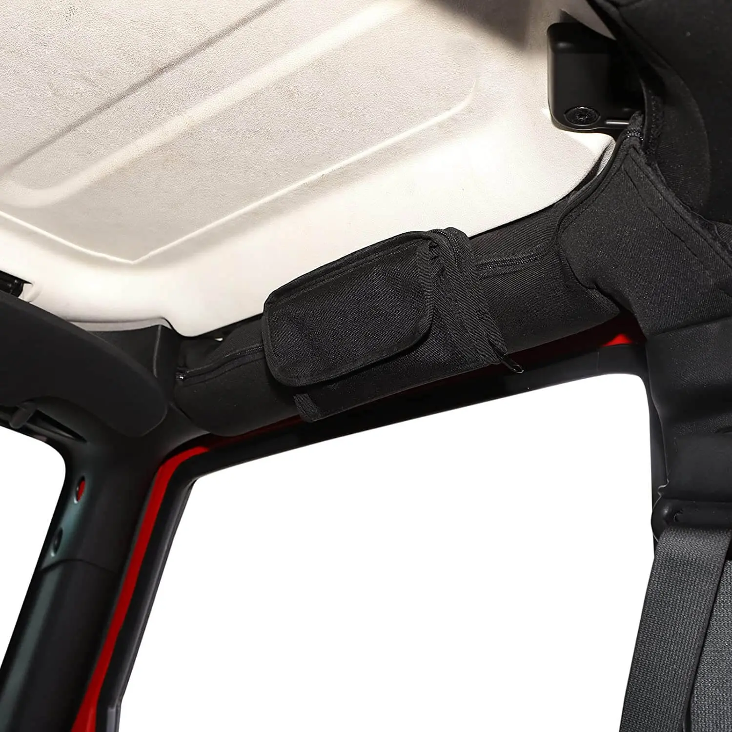 For Jeep Wrangler CJ YJ TJ JK JKU JL JLU & Gladiator JT Roll Bar Sunglasses Holder Storage Bag - Image 4