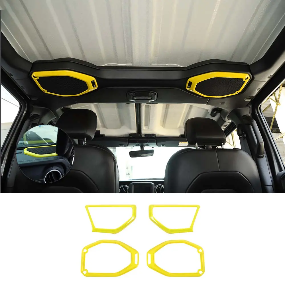 For 2018-2023 Jeep Wrangler JL JLU & Gladiator JT Roof & A-Pillar Speaker Cover Trim - Image 10