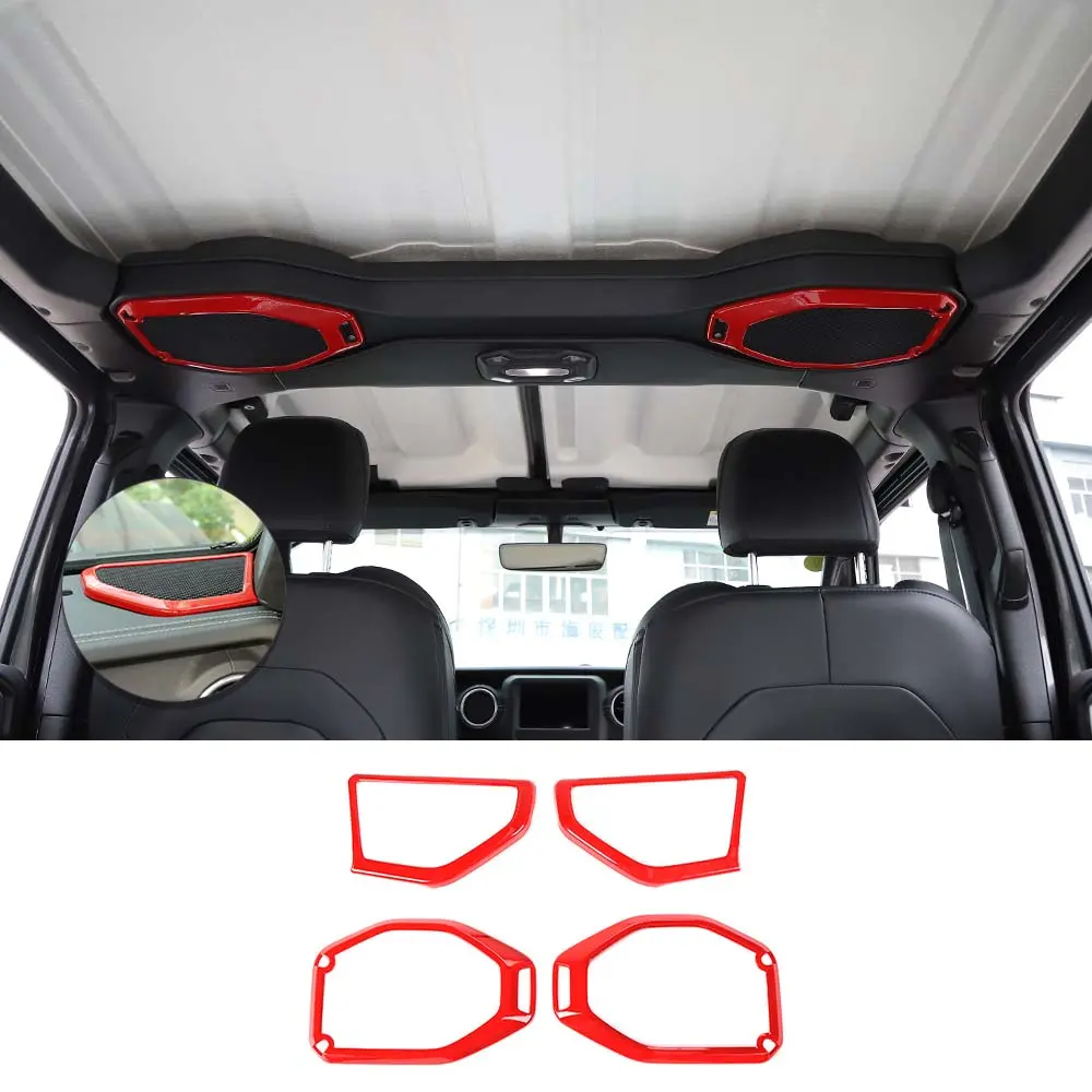 For 2018-2023 Jeep Wrangler JL JLU & Gladiator JT Roof & A-Pillar Speaker Cover Trim - Image 11